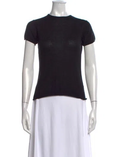 Pre-owned Dé Rococo Crew Neck Short Sleeve T-shirt In Black
