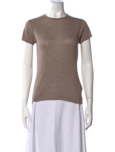 Pre-owned Dé Rococo Crew Neck Short Sleeve T-shirt In Neutrals