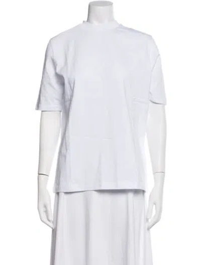 Pre-owned Dé Rococo Crew Neck Short Sleeve T-shirt In White