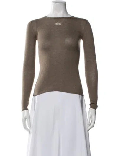 Pre-owned Dé Rococo Crew Neck Sweater In Brown