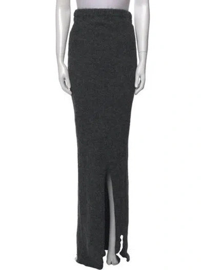 Pre-owned Dé Rococo Long Skirt In Gray