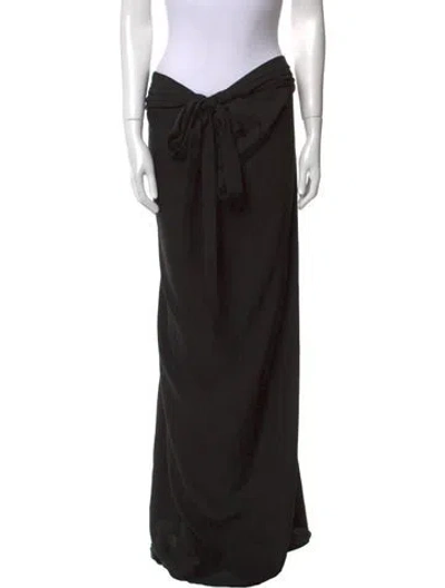 Pre-owned Dé Rococo Long Skirt W/ Tags In Black