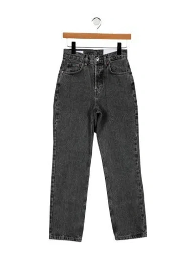 Pre-owned Dé Rococo Mid-rise Straight Leg Jeans W/ Tags In Black