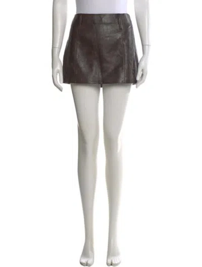 Pre-owned Dé Rococo Mini Skirt W/ Tags In Green