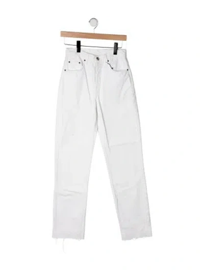 Pre-owned Dé Rococo Straight Leg Pants W/ Tags In White
