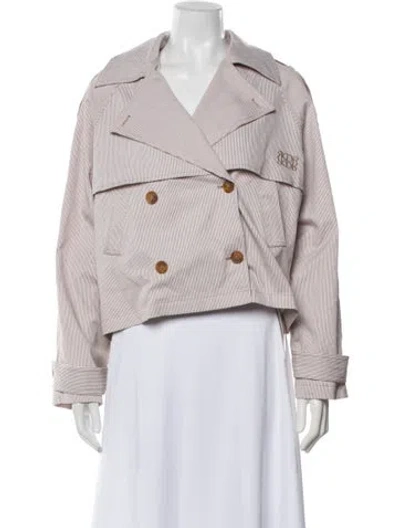 Pre-owned Dé Rococo Striped Jacket In Pink