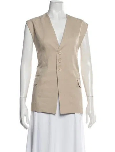 Pre-owned Dé Rococo Vest In Neutrals