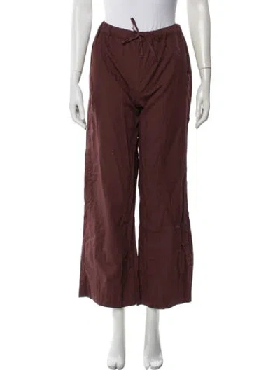 Pre-owned Dé Rococo Wide Leg Pants In Brown