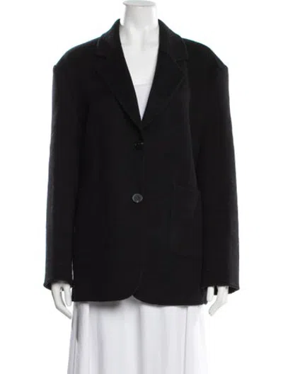 Pre-owned Dé Rococo Wool Blazer In Black