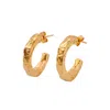De Roms Women's The Eternal Return Molten Hoops - Gold Vermeil In Gold