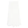 De Santis Draped Midi Skirt In White
