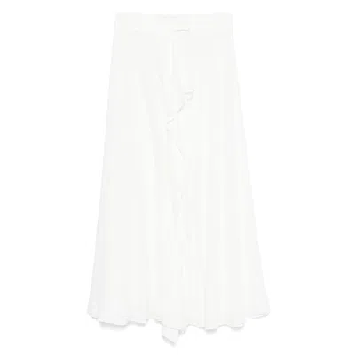 DE SANTIS DRAPED MIDI SKIRT
