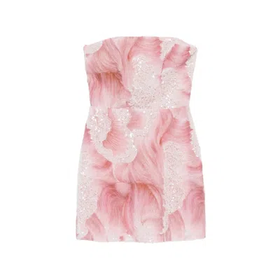 De Santis Embellished Mini Dress In Multi