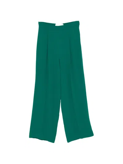 De Santis Pleated Trousers In Green