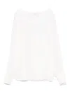 De Santis Silk Blouse In White