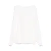 De Santis Silk Blouse In White