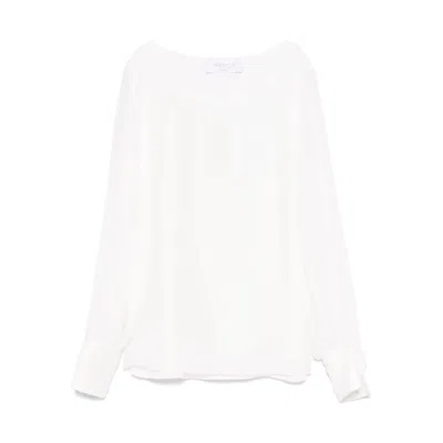 De Santis Silk Blouse In White