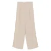 De Santis Crepe Trousers In Beige
