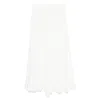 De Santis Draped Midi Skirt In White
