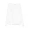 De Santis Silk Blouse In White