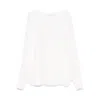 De Santis Silk Blouse In White