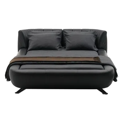 Pre-owned De Sede Ds-1164 Bed By , Leather & Metal, Modern Design, Switzerland In Black