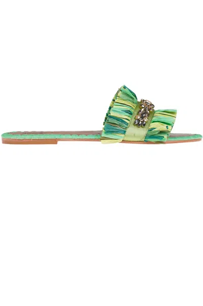 De Siena Ava Slides In Green