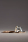 De Siena Sequin Metallic Slide Sandals