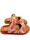 De Siena Shoes Beaded Embroidered Slippers In Multi