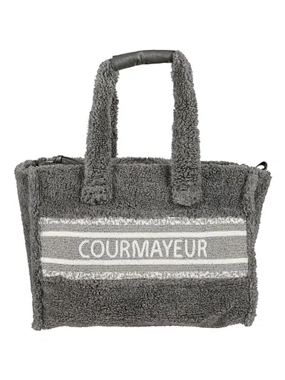 De Siena Shoes Courmayeur Eco Fur Shopping Bag