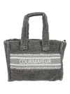 De Siena Shoes Courmayeur Eco Fur Shopping Bag In Grey