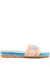 De Siena Shoes Island Joy Sandals In Blue