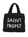 De Siena Shoes Jute Bag In Black