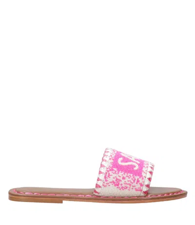 De Siena Shoes Sandals Fuchsia+white In Multi