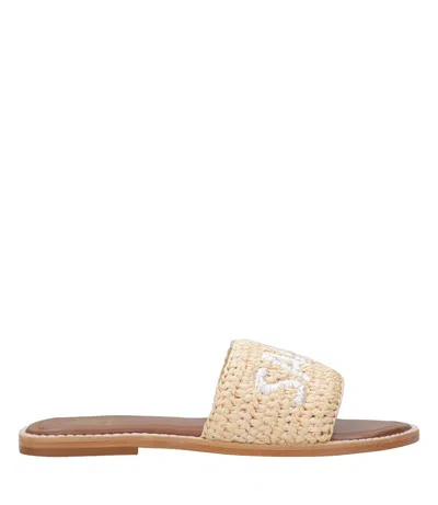 De Siena Shoes Sandals Nude+white In Orange