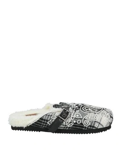 De Siena Woman Mules & Clogs Black Size 9 Textile Fibers In Animal Print