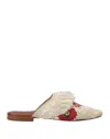 De Siena Woman Mules & Clogs Pastel Yellow Size 7 Natural Raffia In Yellow