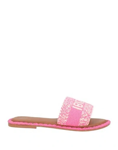 De Siena Woman Sandals Pink Size 6 Textile Fibers