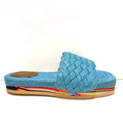 De Siena Women's Jacky Woven Sandal In Blue