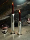 De Vecchi 273 Silver-plated Large Candlestick  Abask Luxury Gift In  Silver