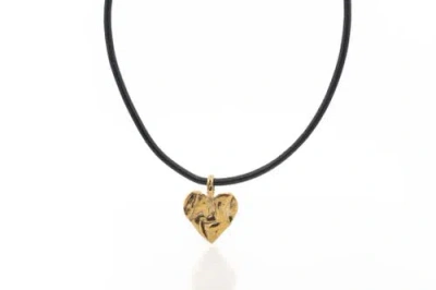 Dea Dia Gold Heart Rock Necklace
