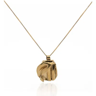 Dea Dia Gold Panamint Folded Pendant Necklace