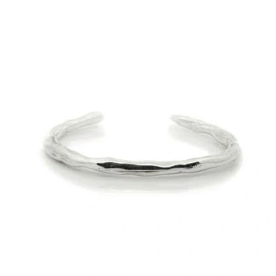 Dea Dia Luna Cuff Bracelet In Silver