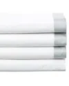 Dea Italian Linens 300 Thread Count Elda Custom Bella Percale Sheet Set In White