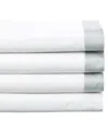 Dea Italian Linens 300 Thread Count Elda Custom Bella Percale Sheet Set In White