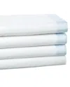 Dea Italian Linens 300 Thread Count Elda Custom Bella Percale Sheet Set In White