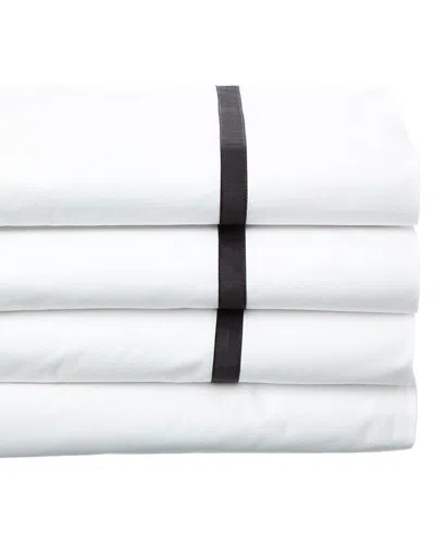 Dea Italian Linens 300 Thread Count Nora Percale Bella Sheet Set In White
