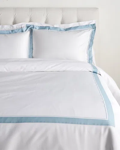 Dea Italian Linens 300 Thread Count Santorini Raso Duvet Set In White