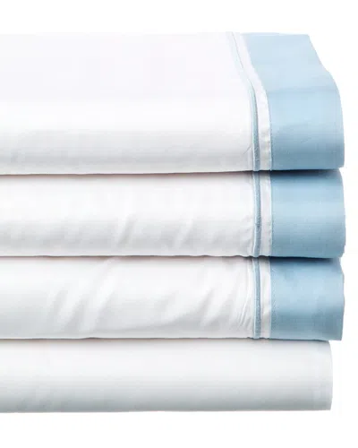 Dea Italian Linens 300 Thread Count Santorini Raso Sheet Set In White