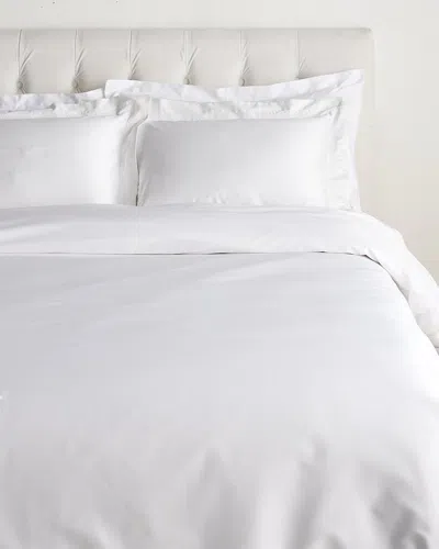 Dea Italian Linens 300 Thread Count Volterra Raso Duvet Set In White